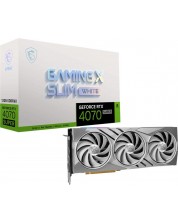 Видеокарта MSI - GeForce RTX 4070 SUPER 12G Gaming X Slim White, 12GB GDDR6X -1