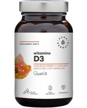 Витамин D3, 2000 IU, 90 капсули, Aura Herbals -1