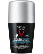 Vichy Homme Рол-он дезодорант против изпотяване срещу петна и раздразнения, 50 ml