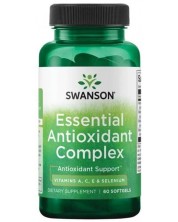 Essential Antioxidant Complex, 60 капсули, Swanson