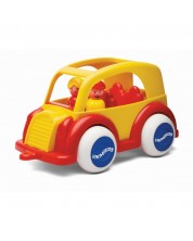 Такси с 2 човечета Viking Toys, 25 cm, с подаръчна кутия, жълто -1