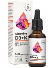 Витамин D3 + K2, капки, 30 ml, Aura Herbals