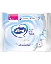 Влажна тоалетна хартия Zewa - Sensitive, 42 броя -1