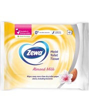 Влажна тоалетна хартия Zewa - Almond Milk, 42 броя -1