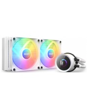 Воден охладител NZXT - Kraken RGB, 2x120 mm, бял -1