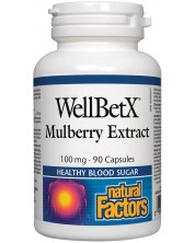 WellBetX Mulberry Extract, 100 mg, 90 капсули, Natural Factors -1