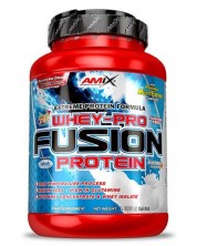 Whey Pure Fusion, пъпеш и йогурт, 1000 g, Amix -1