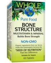 Whole Earth & Sea Bone Structure, 60 таблетки, Natural Factors