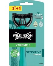 Wilkinson Sword Xtreme3 Мъжка самобръсначка Comfort Sensitive, 3 + 1 брoя