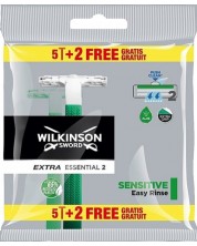 Wilkinson Sword Самобръсначки Extra2 Essential Sensitive, 5 + 2 броя