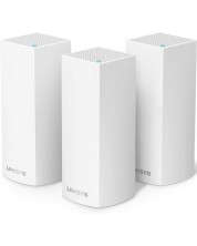 Wi-Fi система Linksys - Velop VLP0103, 1200Mbps, 3 модула, бяла -1
