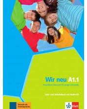 Wir Wir Neu Lehr- und Arbeitsbuch: Немски език – ниво A1.1 (учебник и учебна тетрадка + Audio-CD) -1
