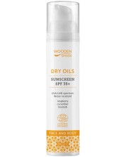 Wooden Spoon Слънцезащитен лосион лице и тяло Dry Oils, SPF35+, 100 ml -1