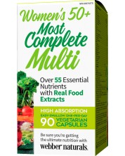 Women’s Most Complete Multi 50+, 90 капсули, Webber Naturals