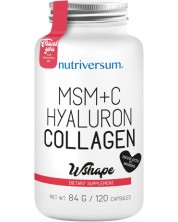 Wshape MSM + C Hyaluron Collagen, 120 капсули, Nutriversum