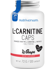 Wshape L-Carnitine, 500 mg, 120 капсули, Nutriversum -1