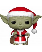 Фигура Funko Pop! Star Wars: Holiday Santa Yoda (Bobble-Head), #277 -1