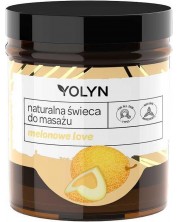 Yolyn Натурална масажна свещ, пъпеш, 120 ml -1
