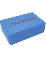 Йога блок Maxima - 23 х 15 х 7.5 cm, син -1
