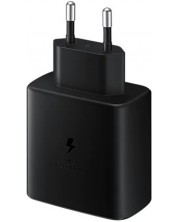 Зарядно устройство Samsung - EP-TA845, USB-C, 45W, черен