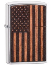 Запалка Zippo - Woodchuck USA, American Flag -1