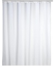 Завеса за баня Wenko - 180 х 200 cm, антибактериална, бяла -1