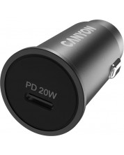 Зарядно за кола Canyon - C-20, USB-C, 20W, черно -1