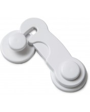 Защитна ключалка за шкафове BabyJem - Бяла -1