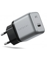 Зарядно устройство Satechi - Wall Charger, USB-C, 30W, сиво -1