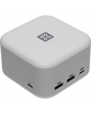 Зарядно устройство XtremeMac - X-Cube Pro, USB-A/C, 130W,  бяло -1