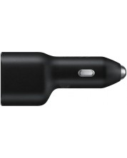 Зарядно за кола Samsung - Duo, USB-A/C, 40W, черно
