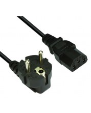 Захранващ кабел Makki - CBL-CE021, Schuko/PC Power, 1.5m, черен -1