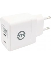 Зарядно устройство Mobile Origin - GaN III Super Charger, 2x USB-C, 35W, бяло
