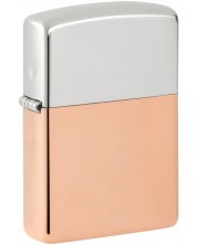 Запалка Zippo Bimetal Case - Sterling Silver Lid -1