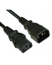 Захранващ кабел VCom - CE001, UPS M/F, 1.5m, черен