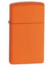 Запалка Zippo Slim - оранжева, матирана -1