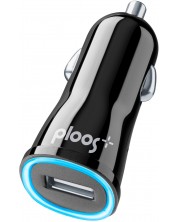 Зарядно за кола Ploos - 6569, 12V, USB-A, 11W, черно -1