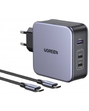 Зарядно устройство Ugreen - CD289, Nexode, USB-A/C, 140W, черно -1