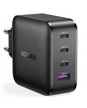 Зарядно устройство Ugreen - GaN Nexode CD224, USB-A/C, 65W, черно -1