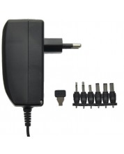 Зарядно устройство Uniross - USMPS005EU + конектори, 27W, черно