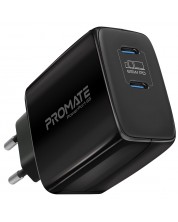 Зарядно устройство ProMate - PowerPort-65, USB-C, 65W, черно -1