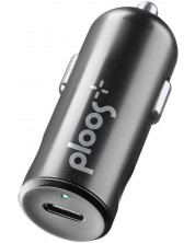 Зарядно за кола Ploos - 8725, 12V PD, USB-C, 20W, черно