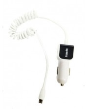 Зарядно за кола Havit - UC233, кабел Micro USB, 5W, бяло -1