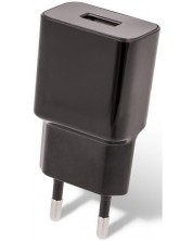 Зарядно устройство Maxlife - 220V, USB-A ,черно -1