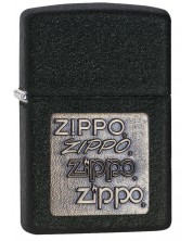 Запалка Zippo - Black Crackle, легендарните лога
