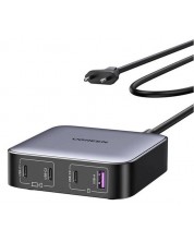 Зарядно устройство Ugreen - GaN Nexode CD328, USB-A/C, 100W, сиво -1