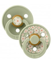 Залъгалки Bibs - Studio Colour Jasmine, Sage Mix, 6-18 м, 2 броя -1