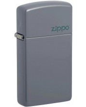 Запалка Zippo - Slim, сива, матирана -1
