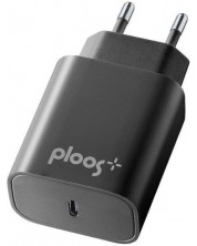 Зарядно устройство Ploos - 8214, PD, USB-C, 20W, черно