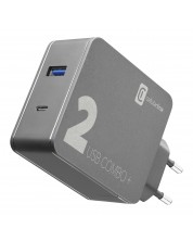 Зарядно устройство Celluarline - Combo 2+, USB-A/C, 48W, черно